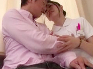 Lonely Patient's Horny fantasy of Naughty Nurse in Waiting Room becomes reality